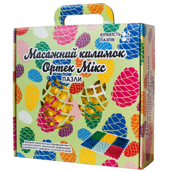 Килимок масажний Ortek "Пазли Мікс" 6 елементів - Зображення 2