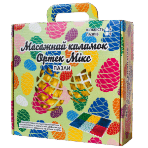 Килимок масажний Ortek "Пазли Мікс" 8 елементів