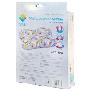 Ортопедична подушка для новонароджених у коробці "Метелик" Olvi Лікування кривошиї - Зображення 4