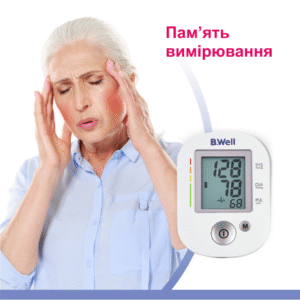 Напівавтоматичний тонометр для вимірювання тиску B.Well PRO-30 з індикатором аритмії Swiss — изображение 5