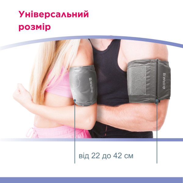 Тонометр автоматичний для вимірювання тиску B.Well PRO-33 з адаптером живлення в комплекті - Зображення 7