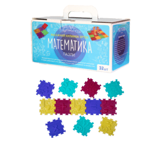 Масажний килимок Ortek Пазли "Математика" 32 елемента українською та англійською мовами